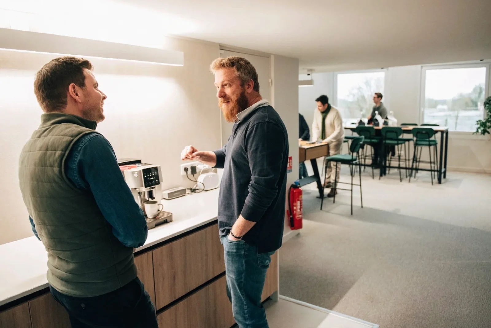 Moment de convivialité dans les locaux de Hem